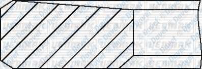 YENMAK 91-09843-050 Segman 0.50 Bongo-K2500-Starex  91.6mm  ####